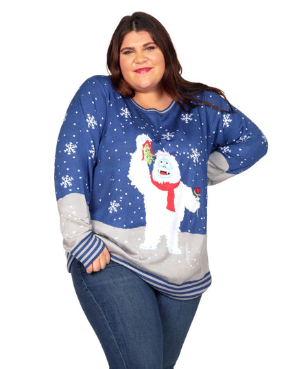 Women's Romantic Bumble Plus Size Ugly Christmas Sweater