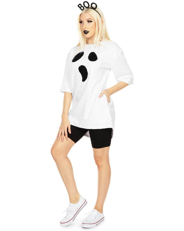 Sequined Ghost Costume Dress