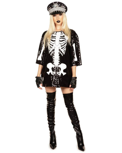 Sequined Skeleton Costume Dress