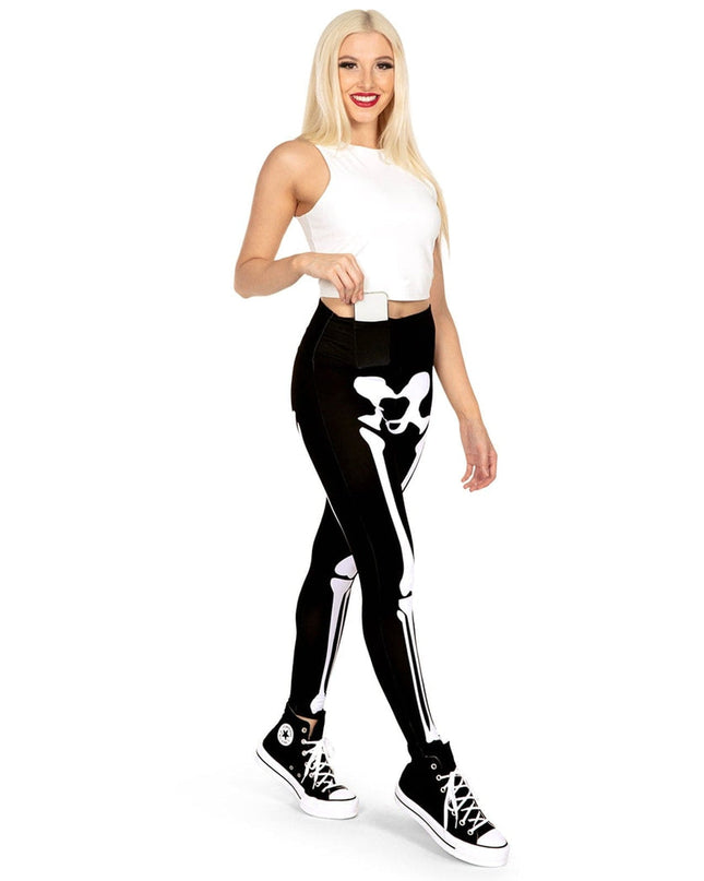 Skeleton High Waisted Leggings