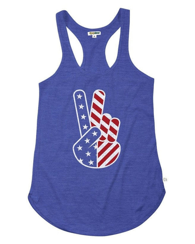 Women's Patriotic Peace Tank Top