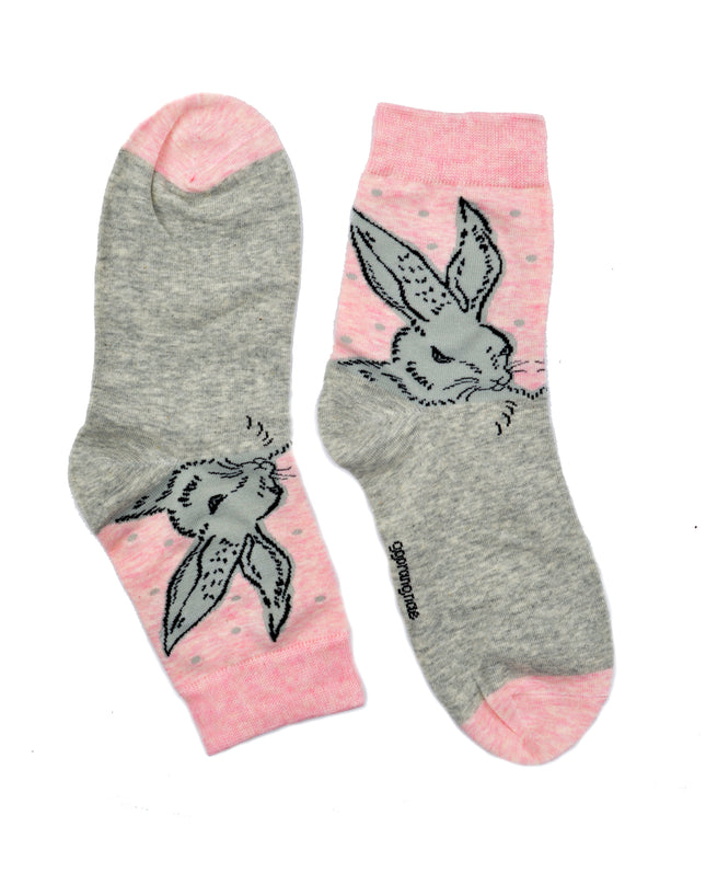 Fun Easter Socks - Zokni Bunny Design