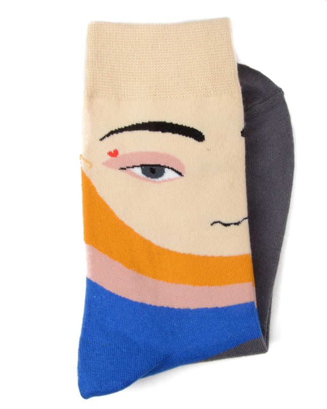 Fun Christmas Socks - Zokni Face Design