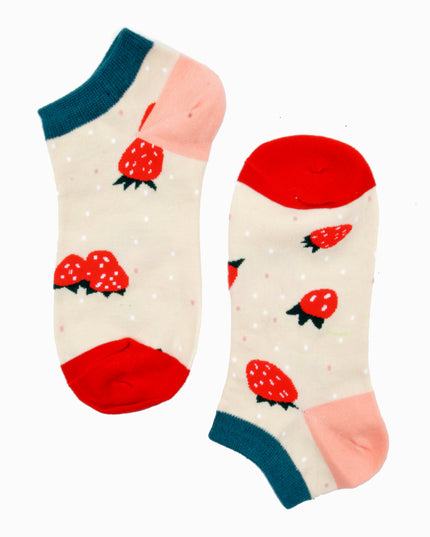 Fun Christmas Socks - Zokni Strawberry Design