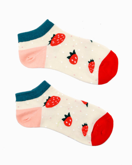 Fun Christmas Socks - Strawberry Theme