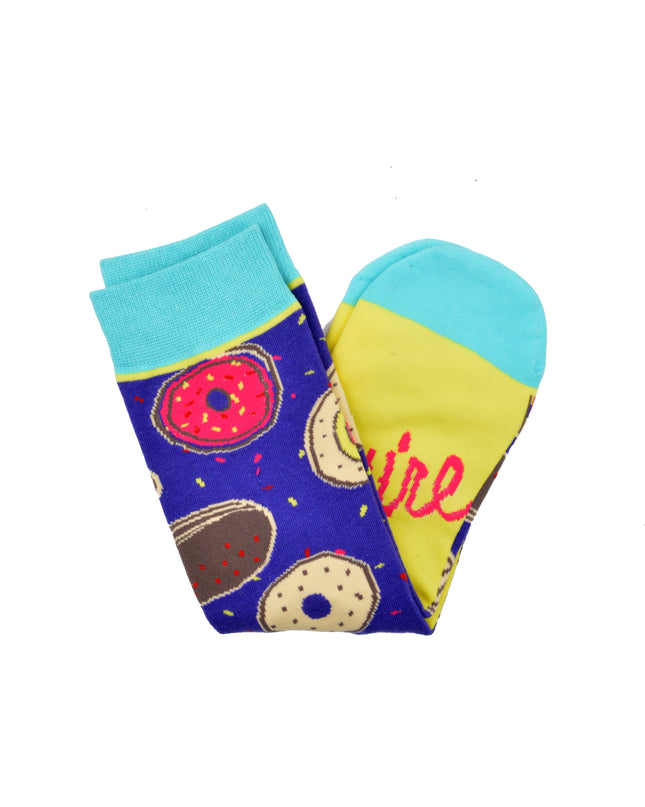 Fun Christmas Socks with Donut Design for All Ages