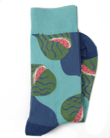 Fun Christmas Socks - Watermelon Theme