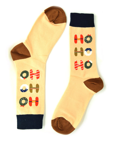 Fun Christmas Socks - Zokni Christmas Wreaths Design