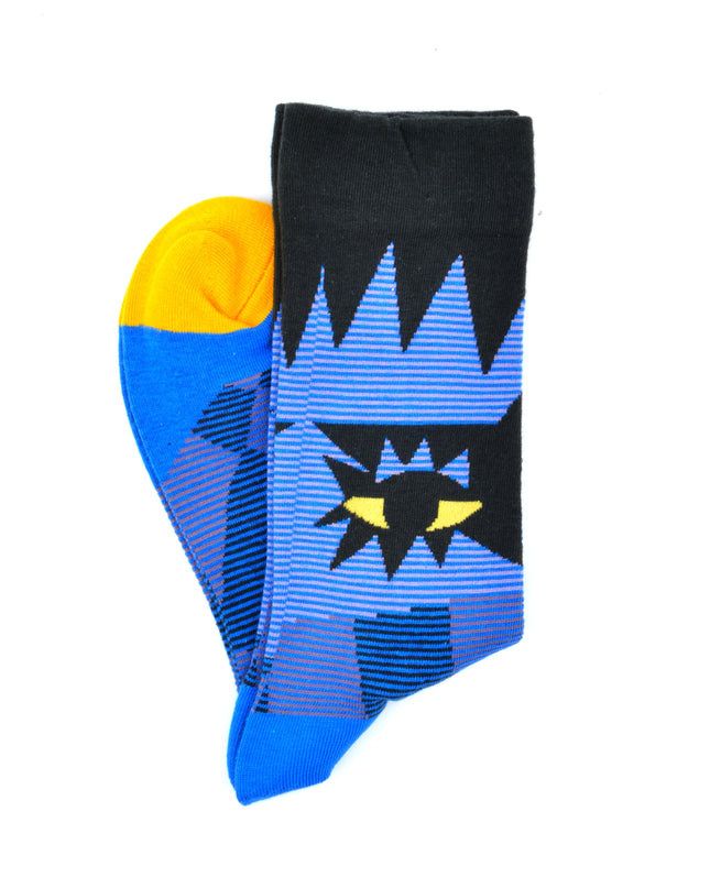 Fun Christmas Socks - Zokni Blue Eye Design