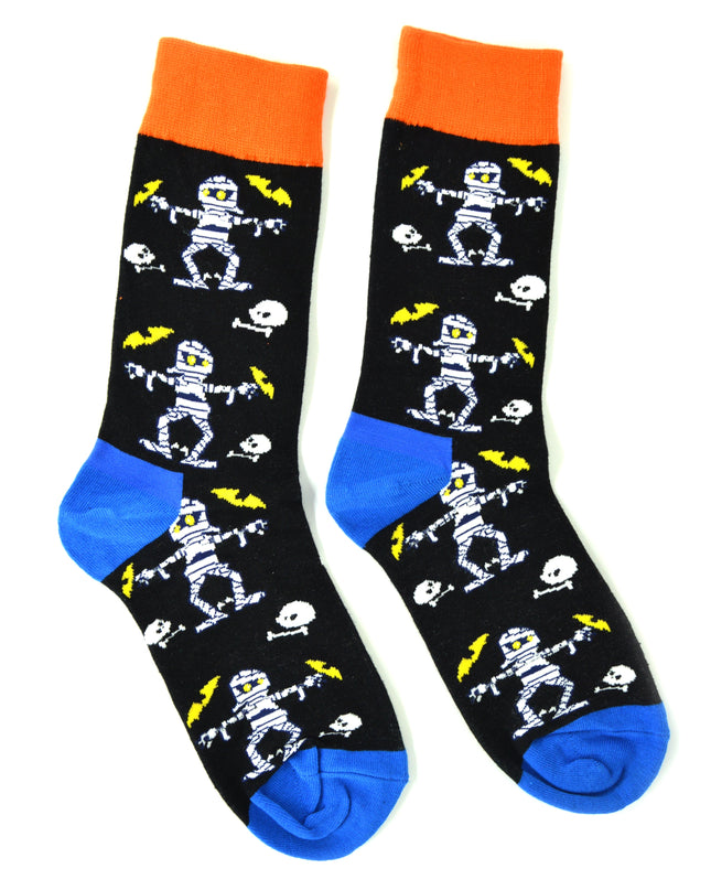 Fun Halloween Socks - Mummy Design