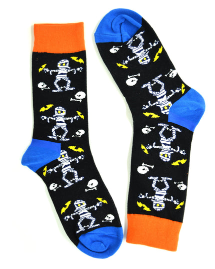 Fun Halloween Socks - Mummy Design