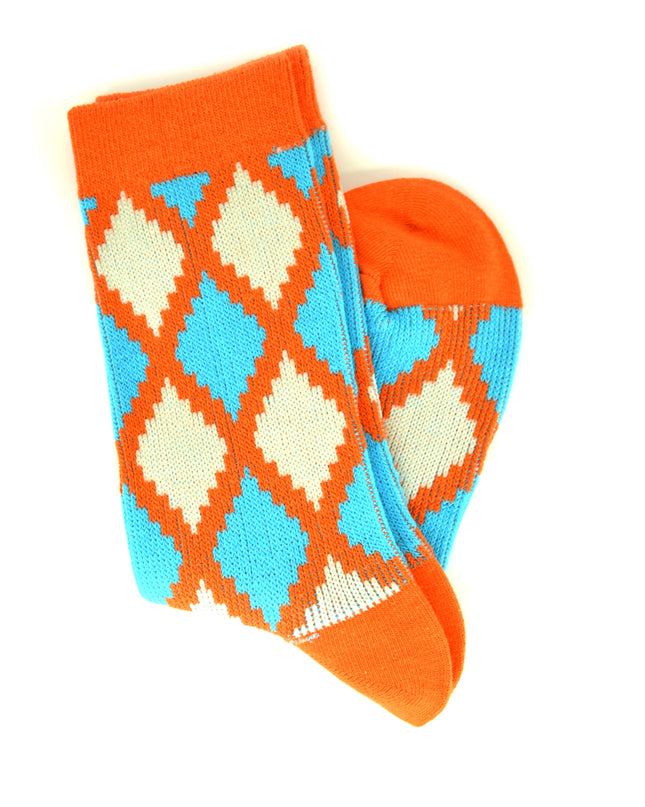 Fun Christmas Socks - Diamond Shape Design
