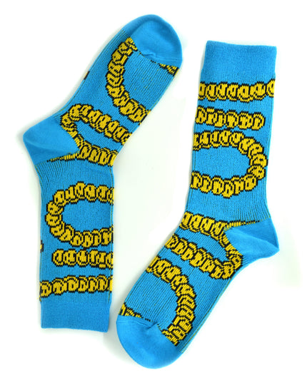 Fun Christmas Socks - Smiley Snake Design
