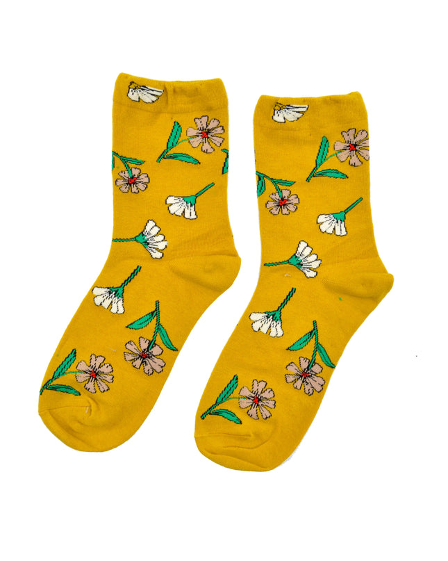 Fun Christmas Socks - Floral Design IV