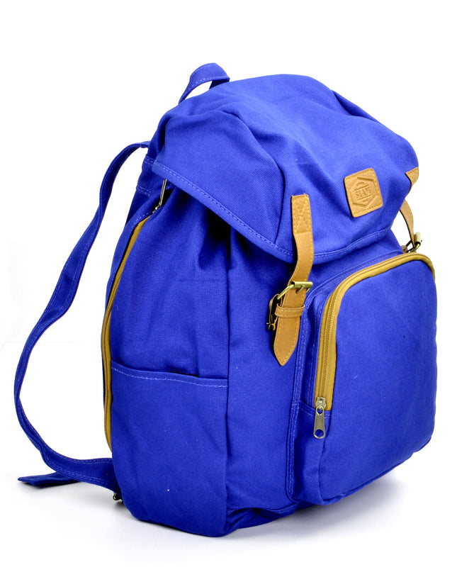 Blue Pocket Backpack