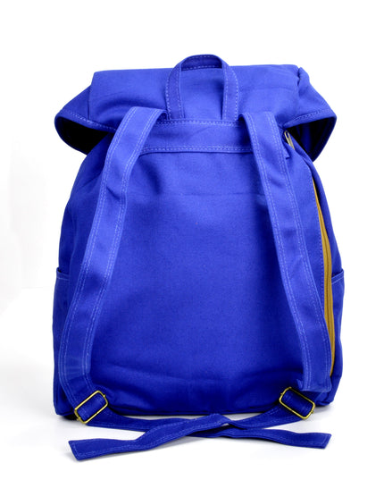 Blue Pocket Backpack