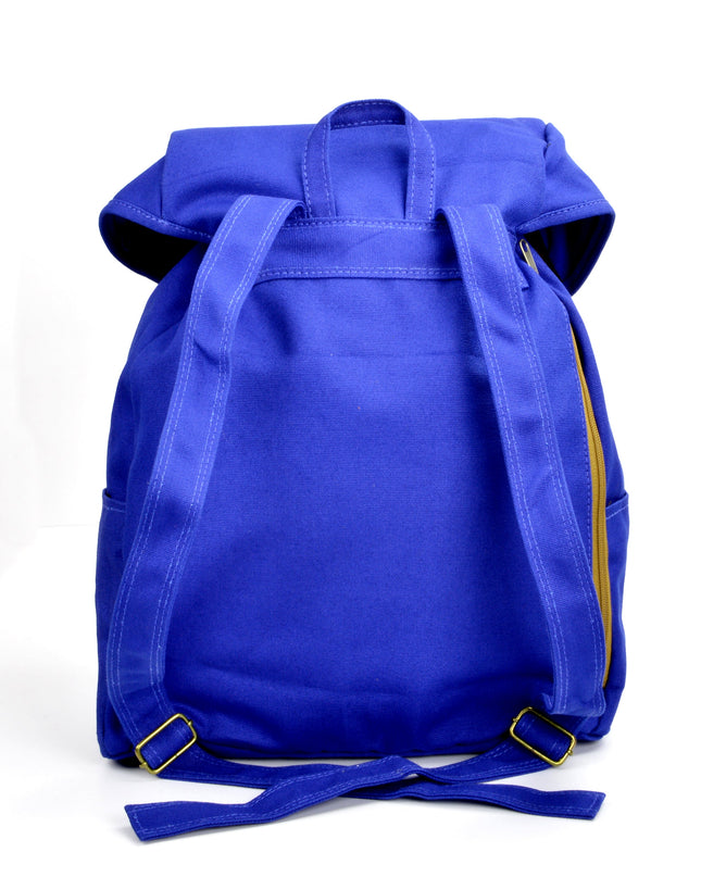 Blue Pocket Backpack
