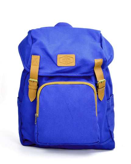 Blue Pocket Backpack